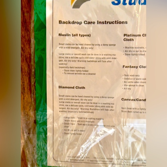 COWBOY STUDIO Chromakey Green Screen Muslin Background Photography Backdrop NWT - Picture 9 of 10